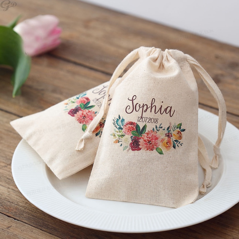 Baby Clothing Names - 100pcs 사용자 정의 이름 로고 웨딩