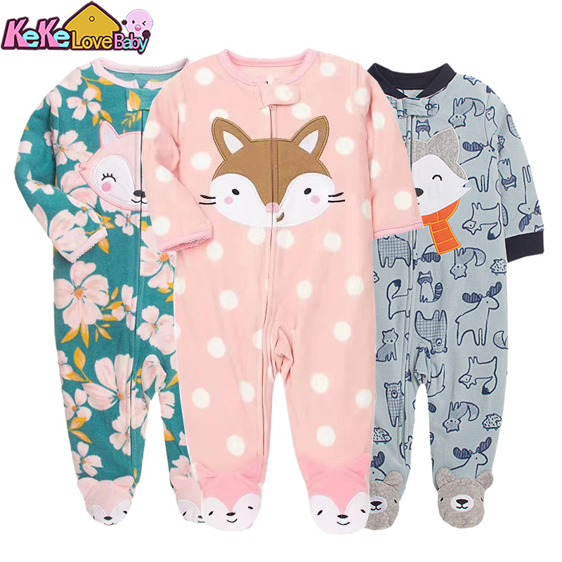 Baby Clothing Zipper - 신생아 소년 소녀 Rompers 의류 겨울