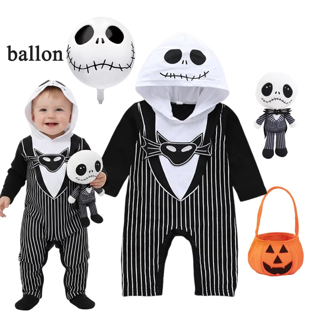Baby Clothing Discount - 아기 소년 후드 롬퍼 할로윈 코스프레
