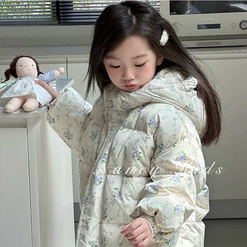 Baby Clothing Zipper - 새로운 아동용 재킷 면 의류 꽃무늬