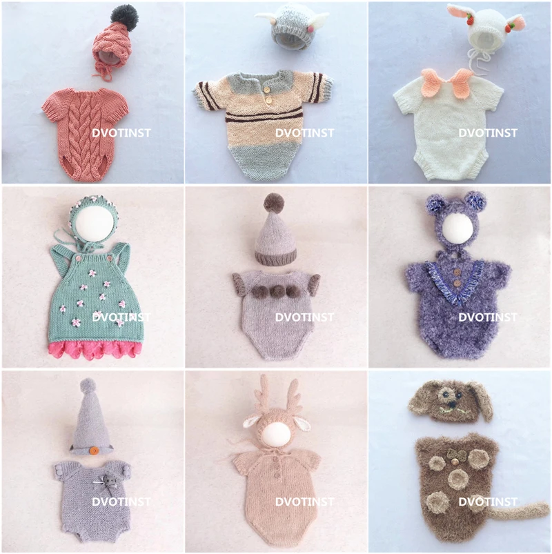 Baby Clothing Kit - 신생아 사진 소품 크로 셰 뜨개질