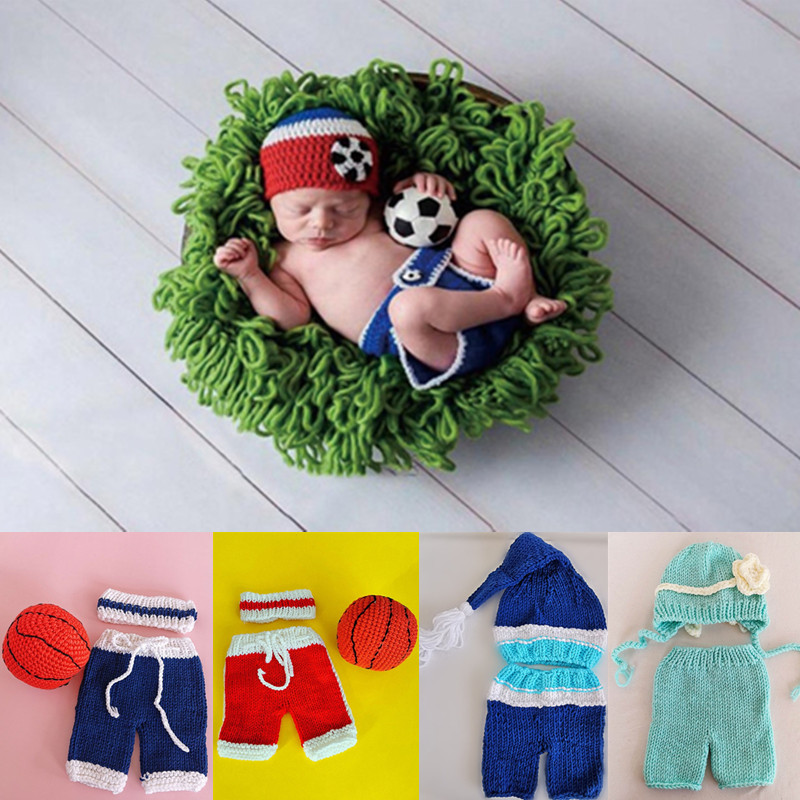Baby Clothing Kit - 신생아 사진 소품 의상, 아기 크로셰