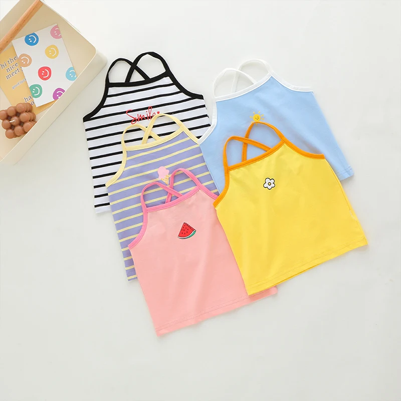 Baby Clothing Korea - 아동 여름옷 여아 귀여운 만화 탱크탑