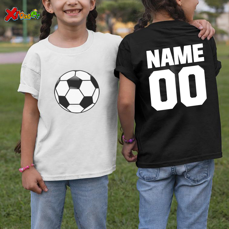 Baby Clothing Names - 아동용 축구 2021 티셔츠, 소년 소녀