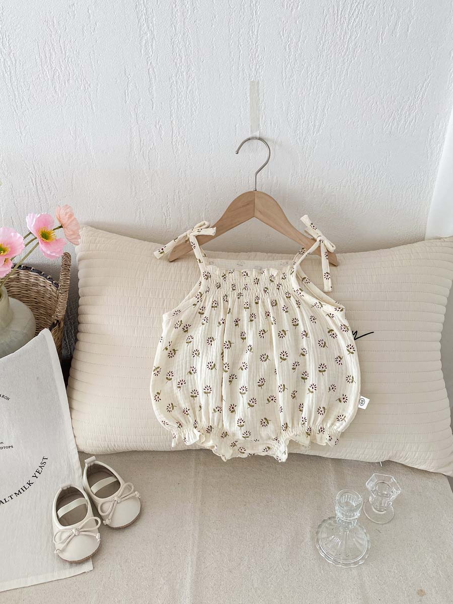 Baby Clothing Korea - 여름 아기 옷 한국 얇은 꽃무늬