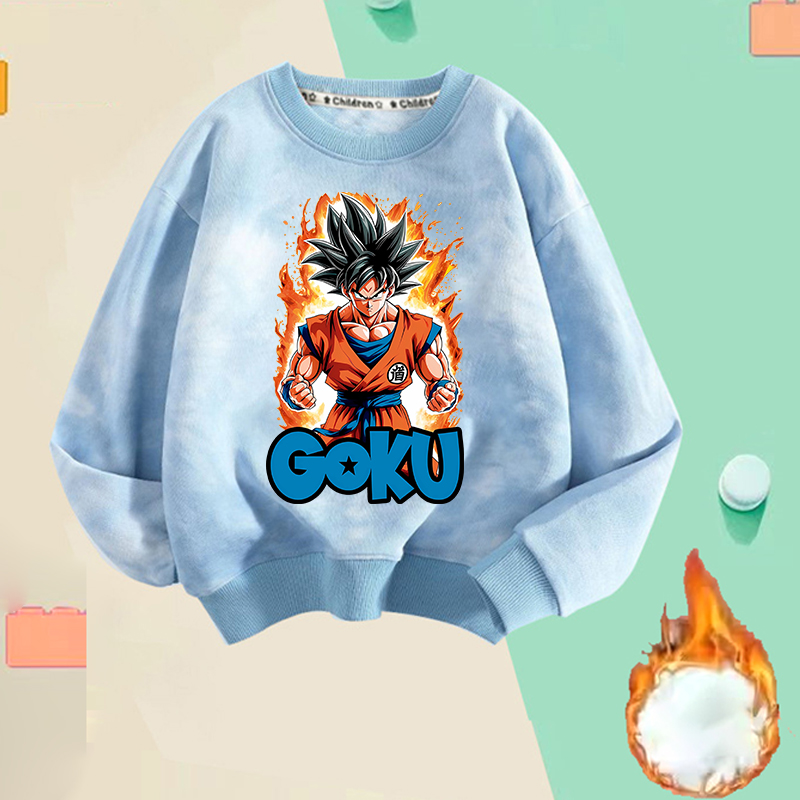 새로운 드래곤 볼 얇은 양털 후드티 만화 손오공 남성  - Baby Clothing In Japan 리뷰 및 가격
