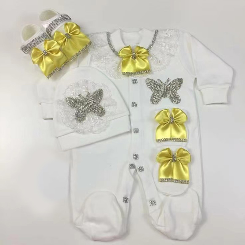 4종 웰컴 홈 롬퍼 아기옷 이름 각인 크라운 장식 아기 - Baby Clothing Names 리뷰 및 가격
