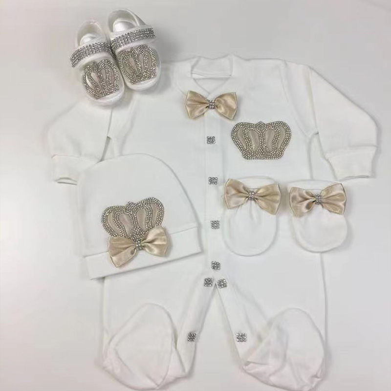 4종 웰컴 홈 롬퍼 아기옷 이름 각인 크라운 장식 아기 - Baby Clothing Names 리뷰 및 가격