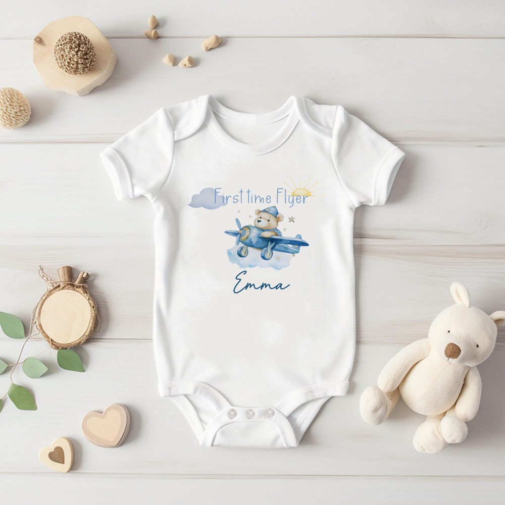 커스텀 이름 프리스트 타임 플라이어 및 곰 비행기 프린 - Baby Clothing Names 리뷰 및 가격