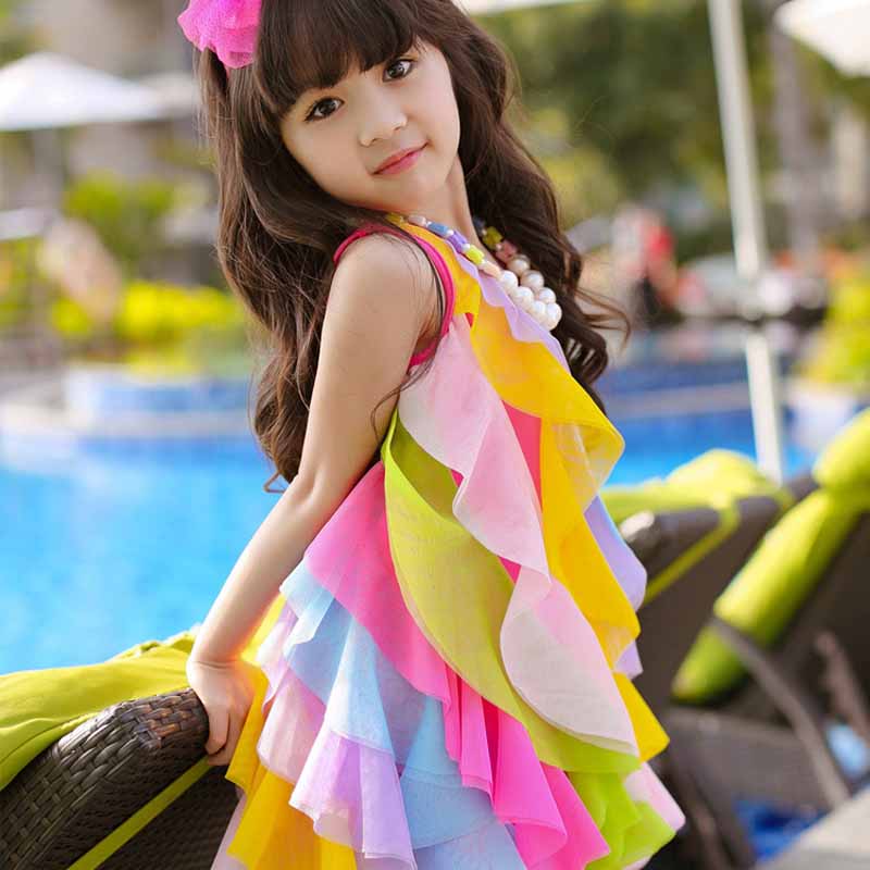 여름 소녀 드레스 목걸이 없음 한국 스타일 아동 의류  - Baby Clothing Korea 리뷰 및 가격