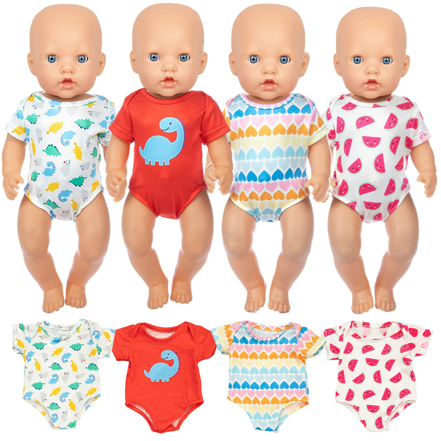 만화 공룡 수영복 16-18 인치 미국 인형 40-45 - Baby Clothing Kit 리뷰 및 가격