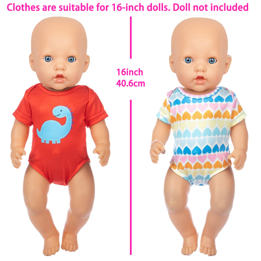 만화 공룡 수영복 16-18 인치 미국 인형 40-45 - Baby Clothing Kit 리뷰 및 가격