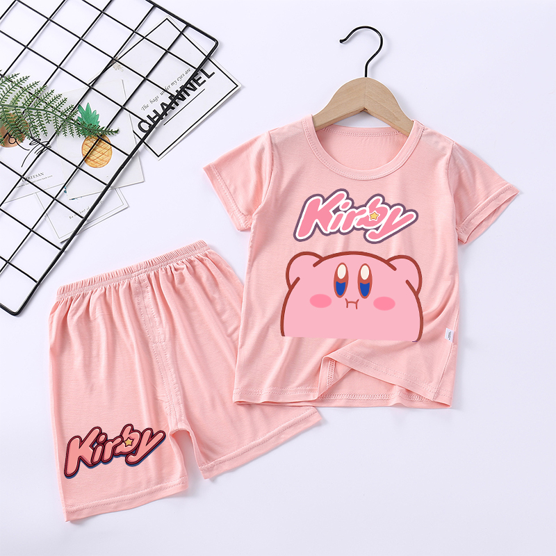 새로운 키르비 소녀 잠옷 카와이 만화 잠옷 세트 어린이 - Baby Clothing In Japan 리뷰 및 가격