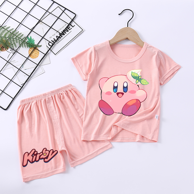 새로운 키르비 소녀 잠옷 카와이 만화 잠옷 세트 어린이 - Baby Clothing In Japan 리뷰 및 가격