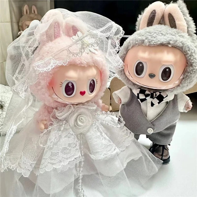 15 17cm 라부부 인형 웨딩 연인 드레스 의상 쉬폰 - Baby Clothing Kit 리뷰 및 가격