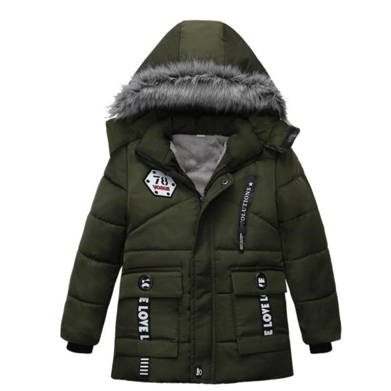 남아용 겨울 재킷, 후드 코튼 웨어, 스노우 웜 재킷  - Baby Clothing Zipper 리뷰 및 가격