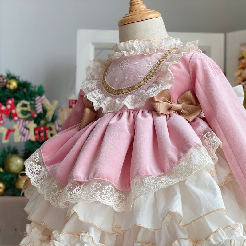 여자 아기 파티 드레스 새로운 스페인어 빈티지 로리타  - Baby Xmas Clothing 리뷰 및 가격