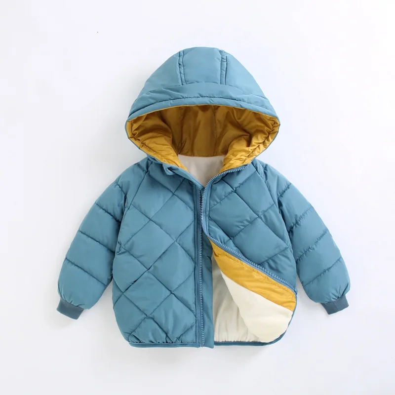 캐주얼 아기 소녀 겨울 옷 어린이 라이트 다운 코트 후 - Baby Clothing Zipper 리뷰 및 가격