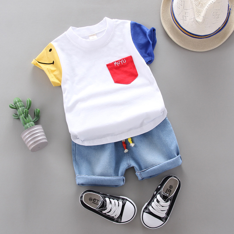 한국어 버전 아기 반팔 의류 정장 여름 코튼 아동 티셔 - Baby Clothing Korea 리뷰 및 가격