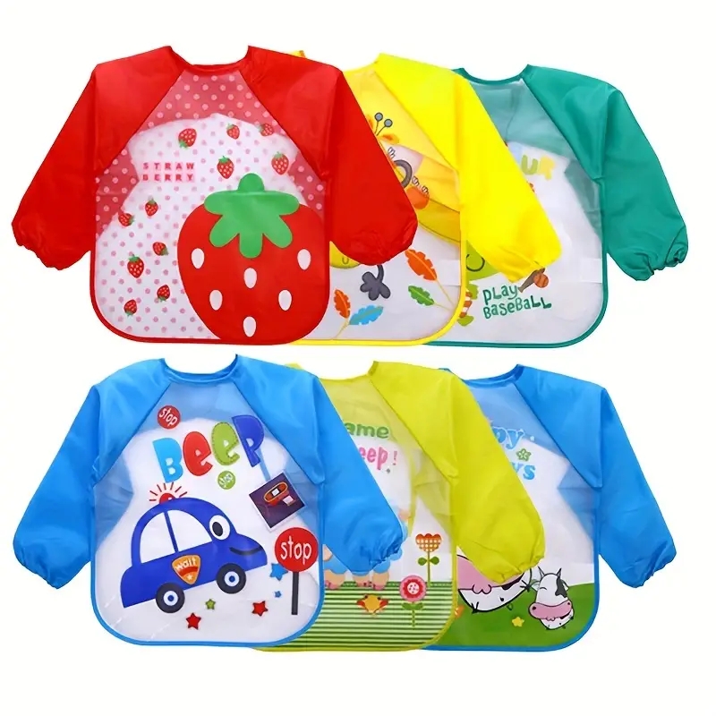 방수 EVA 전체 슬리브 아기 Bibs 어린이 앞치마  - Baby Clothing Kit 리뷰 및 가격