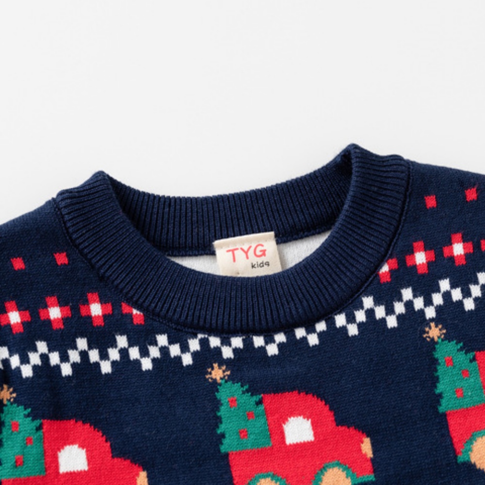 어린이를위한 새해 크리스마스 스웨터 자동차 프린트 스웨 - Baby Xmas Clothing 리뷰 및 가격