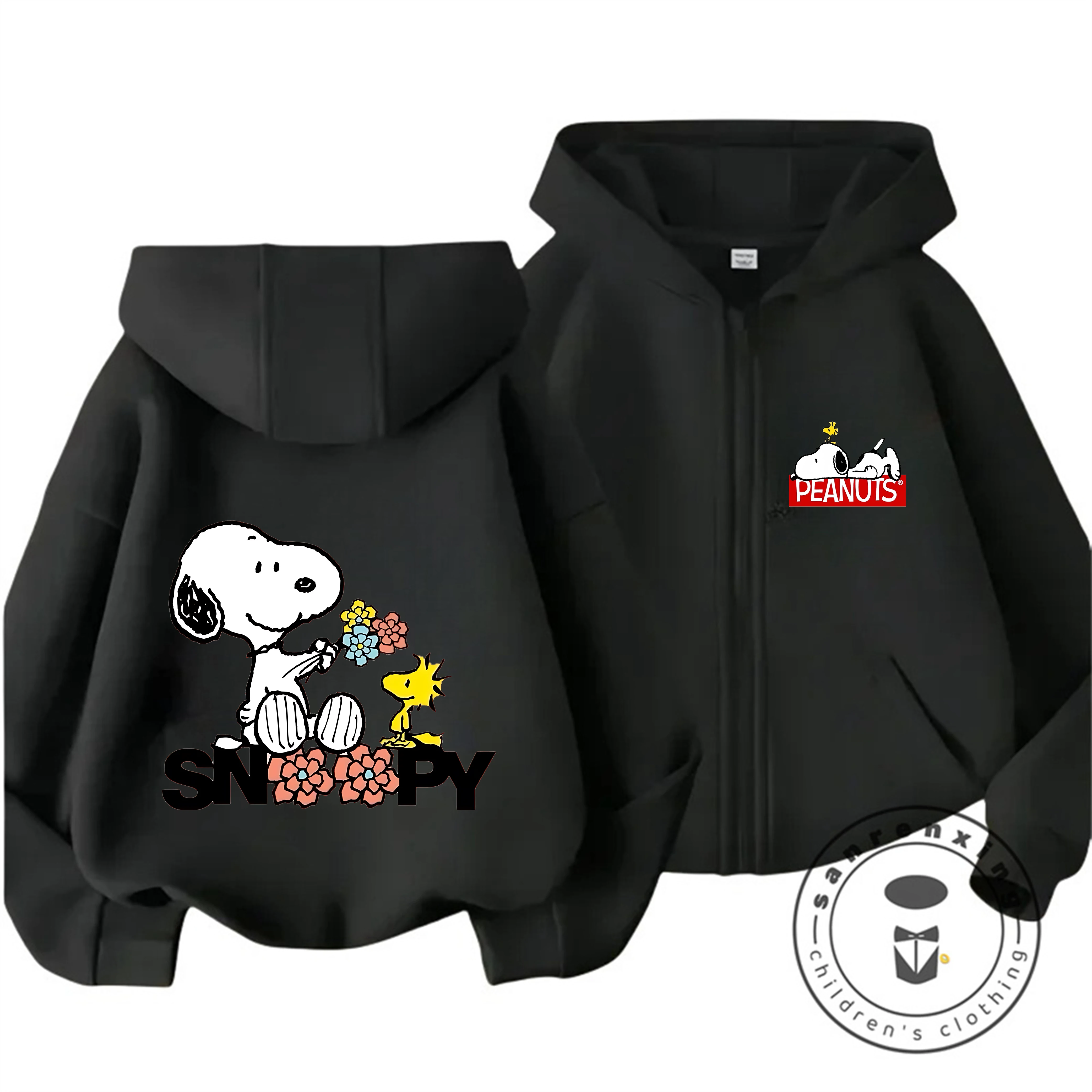 귀여운 만화 지퍼 후드티 가을 겨울 유행 패션 스트리트 - Baby Clothing Zipper 리뷰 및 가격