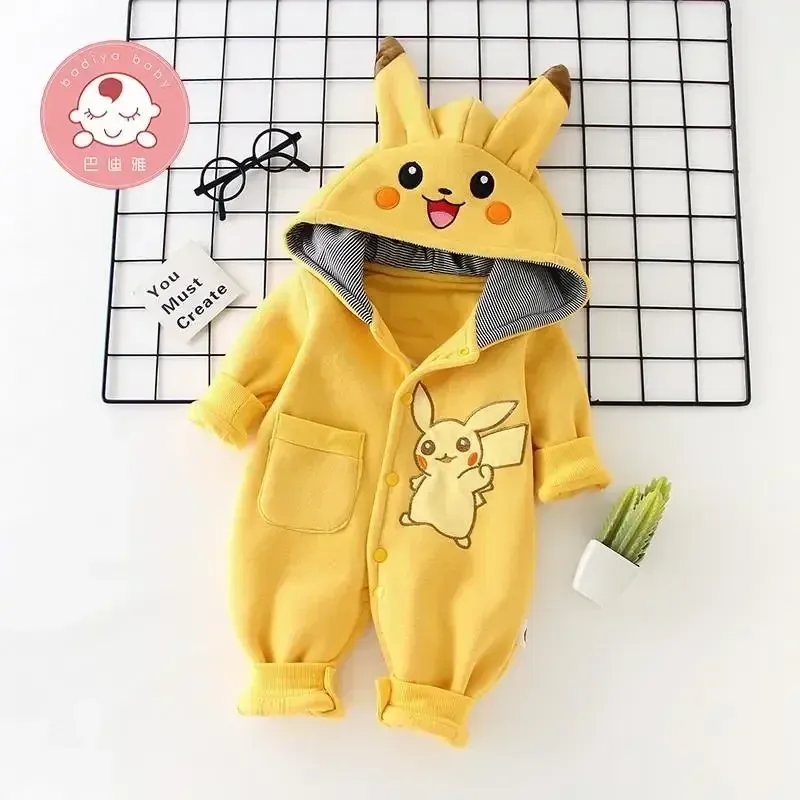 만화 포켓 몬스터 아기 잠옷 신생아 귀여운 겨울 긴팔  - Baby Clothing In Japan 리뷰 및 가격