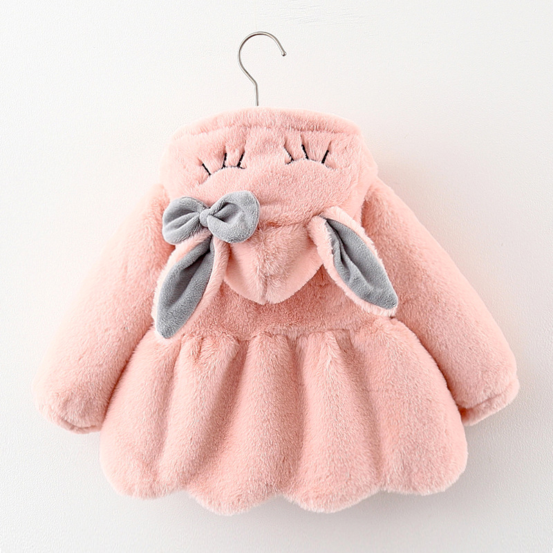 귀여운 토끼 귀 플러시 아기 자켓 크리스마스 달콤한 공 - Baby Xmas Clothing 리뷰 및 가격