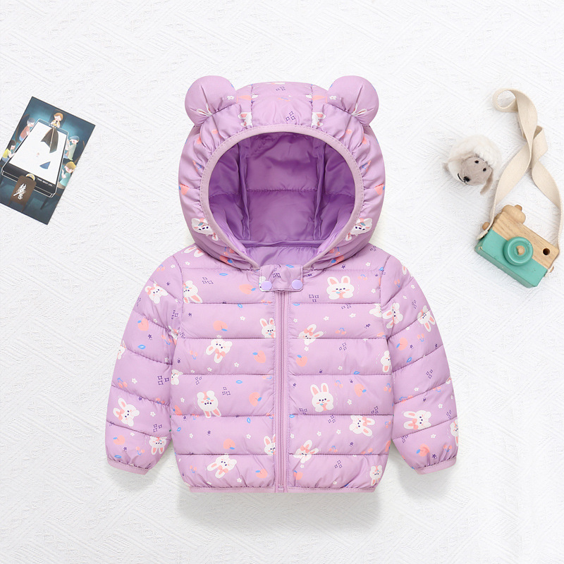 어린이 면화 코트 아기 만화 다운 재킷 소년 후드 Co - Baby Clothing Zipper 리뷰 및 가격