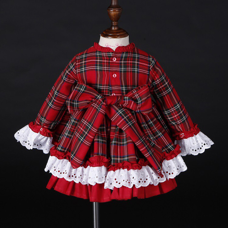 아기 소녀 가을 겨울 크리스마스 붉은 격자 무늬 빈티지 - Baby Xmas Clothing 리뷰 및 가격