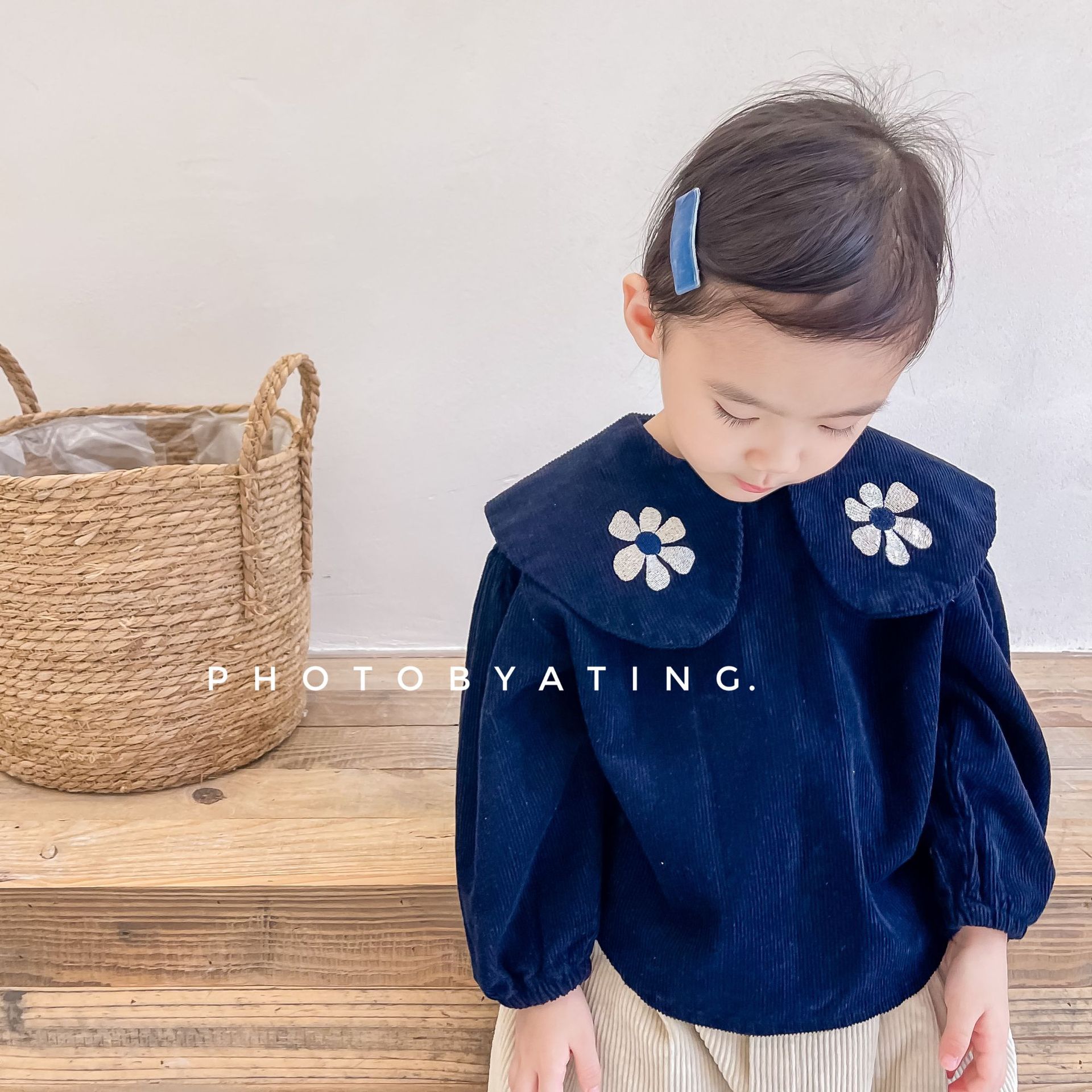2025년 가을 신상 여아 셔츠 한국 스타일 아기 자수 - Baby Clothing Korea 리뷰 및 가격