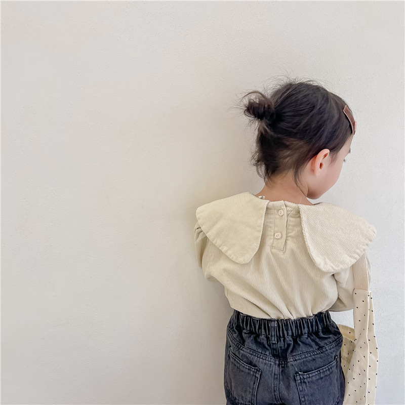 2025년 가을 신상 여아 셔츠 한국 스타일 아기 자수 - Baby Clothing Korea 리뷰 및 가격